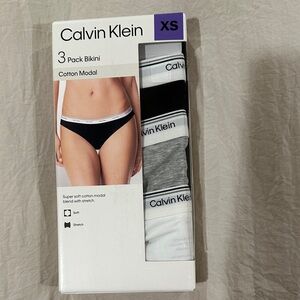 Calvin Klein 3-Pack Bikini- Women’s - Black, Gray, White